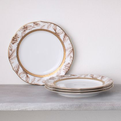 Accent Plates - Harvest, Scalloped, 9", Set of 4