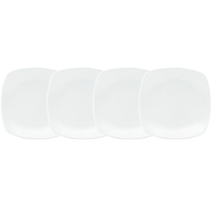 Square Appetizer Plates, Set of 4, 6 1/2"