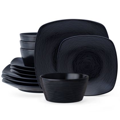 12-Piece Square Set, Service for 4