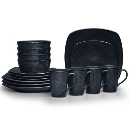 16-Piece Square Set, Service for 4