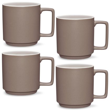 Mug, 16 oz., Stax, Set of 4