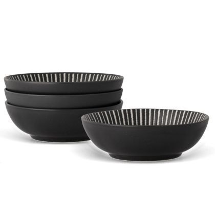 Stripe Cereal Bowl, 7", 27 oz., Set of 4
