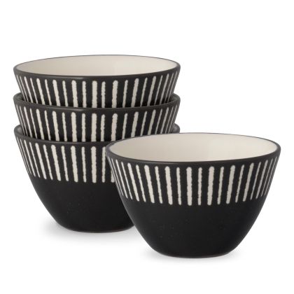 Stripe Mini Bowl, 4", 8 oz., Set of 4