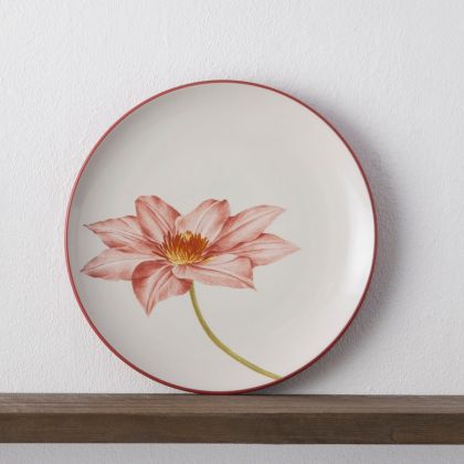 Accent/Luncheon Plate, Floral, 8 1/4" (Clematis)