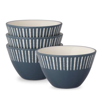 Stripe Mini Bowl, 4", 8 oz., Set of 4