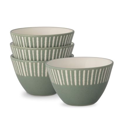 Stripe Mini Bowl, 4", 8 oz., Set of 4