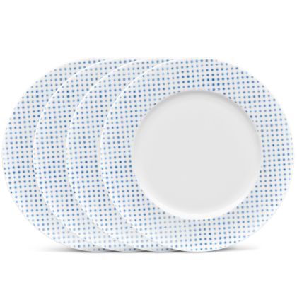 Rim Dot Salad Plate, 9 1/2", Set of 4