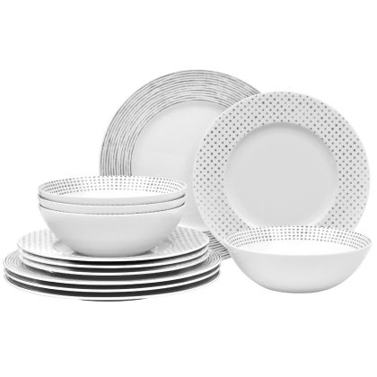 12-Piece Set, Rim, Service for 4