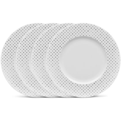 Rim Dot Salad Plate, 9 1/2", Set of 4