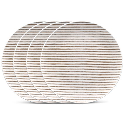 Coupe Stripe Salad Plate, 9 1/2", Set of 4