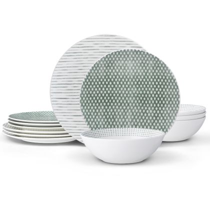 12-Piece Set, Coupe, Service for 4