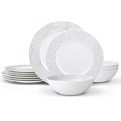 12-Piece Rim Set, Service for 4