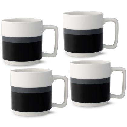 Mug, 16 oz., Stax, Set of 4