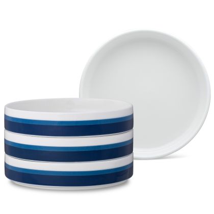 Deep Plate, 7 1/2", Stax, Set of 4