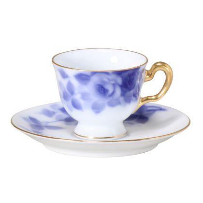 Blue Rose After-Dinner Cup & Saucer, 2 1/2 oz.