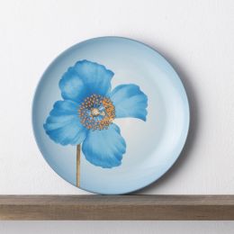 Accent/Luncheon Plate, Floral, 8 1/4" (Blue Poppy)